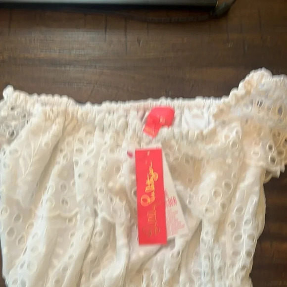 LILLY PULITZER Geri Off-The-Shoulder Long Midi Dress Resort White Size Small - Picture 8 of 10